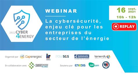 REPLAY Webinar La cybersécurité enjeu clé pour les entreprises du