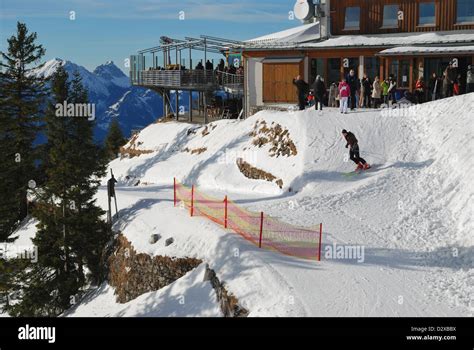 The Tegelberg Cable Car Station Bavaria Germany Stock Photo Alamy