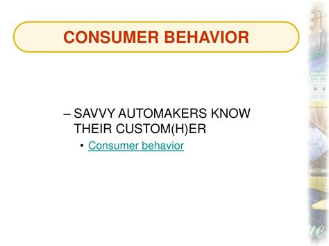 Ppt Principles Of Marketing Ba 3365 Section 006 Consumer Behavior