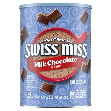 Milk Chocolate Flavor Hot Cocoa Mix Canister 45 68 Oz Pack Of 6
