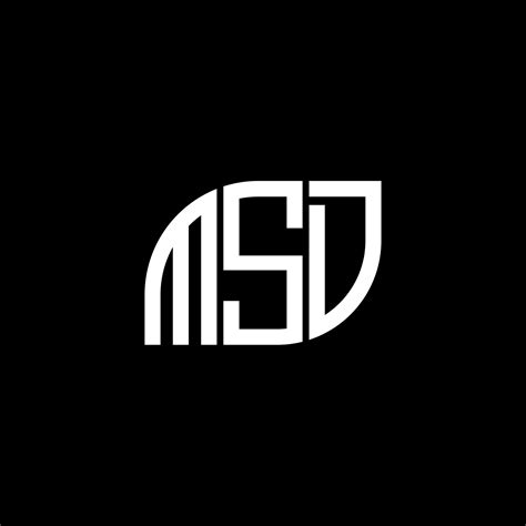 MSD letter logo design on black background. MSD creative initials ...