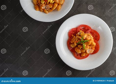 Pipe Rigate Italian Pasta with Tomato Sauce Stock Photo - Image of ...