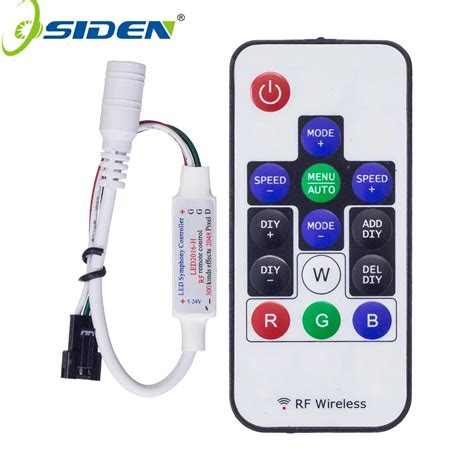 OSIDEN DC5 24V RF RGB LED Strip Controller 14Key RF Wireless Remote