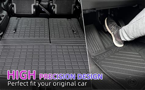 Xipoqix Floor Mat Trunk Mat Compatible With 2023 2025 Honda Pilot Back Seat