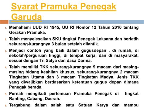 Prosedur Mekanisme Dan Proses Penilaian Pramuka Garuda Kudus Pptx