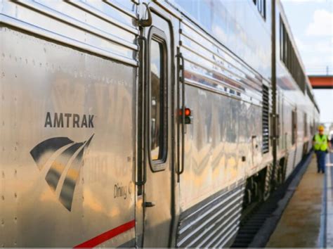 Amtrak Train Side Travel Off Path