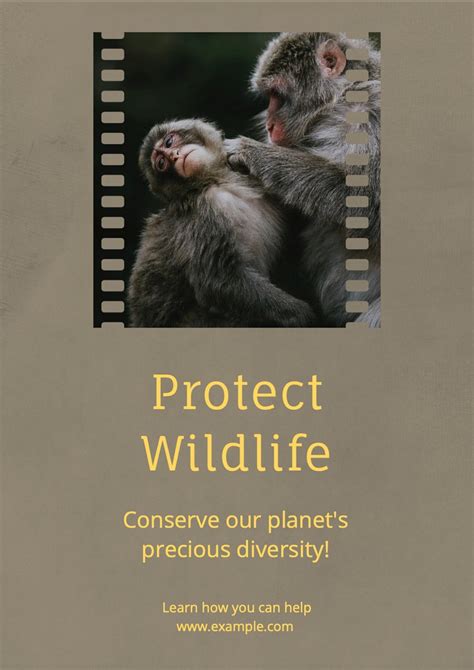 Protect wildlife poster template, editable | Premium Editable Template ...