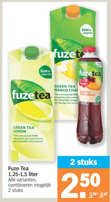 Fuze Tea Ice Tea Folder Aanbieding Bij Albert Heijn Details