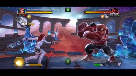 Black Widow Deadly Origin Abilities And Solo Of Lol Red Hulk Marvel Contest Of Champions