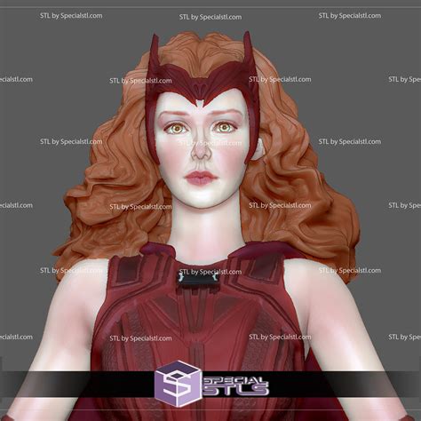 Scarlet Witch Wanda Maximoff Flying Basic Pose Stl Files Specialstl