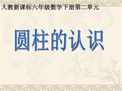 六年级数学下册课件 圆柱的认识课件17 人教新课标版word文档在线阅读与下载无忧文档