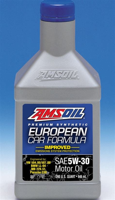 AMSOIL Reformulates European Car Formula 5W-30 Synthetic Motor Oil
