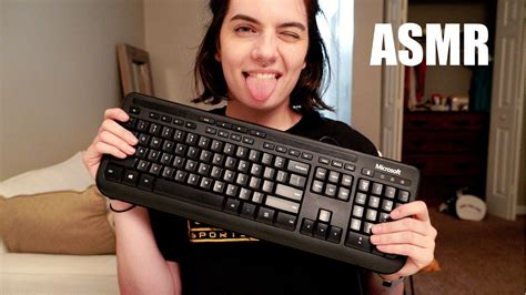 Asmr Keyboard Sounds Clicking And Tapping Asmrbyj Youtube