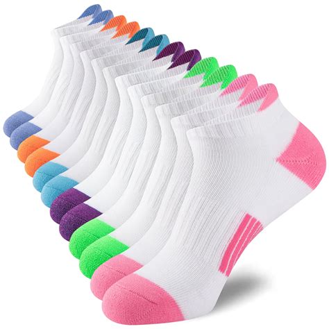 Eallco Women S Breathable Ankle Socks Low Cut Cushioned Athletic