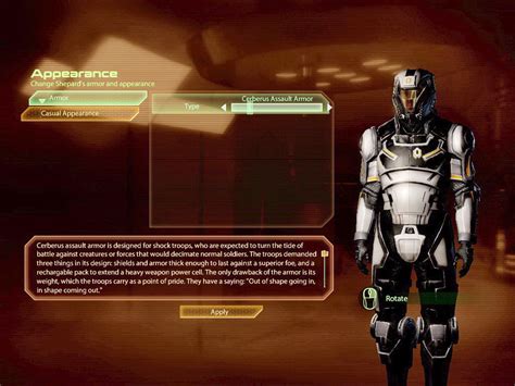 Mass Effect 2 Cerberus Assault Armor