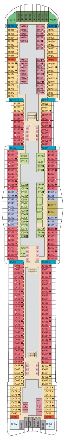 Mardi Gras Deck Plans