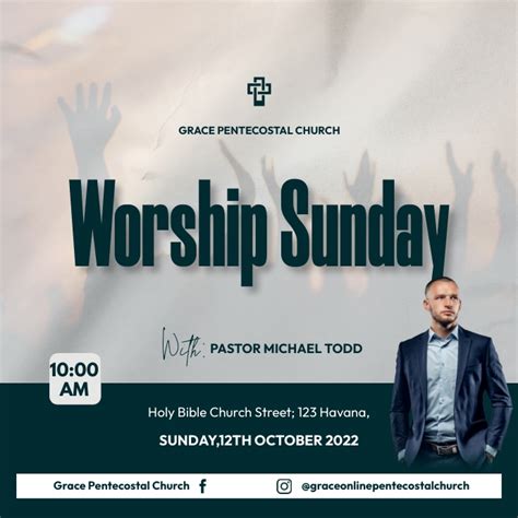 Worship Sunday Template Postermywall