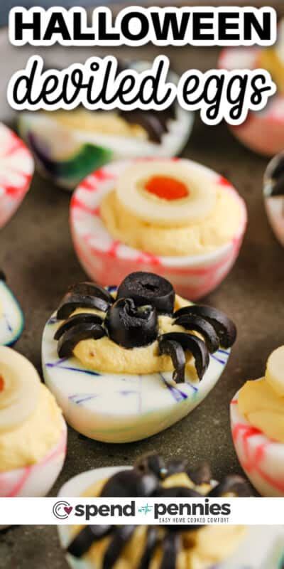 Halloween Deviled Eggs Spend With Pennies