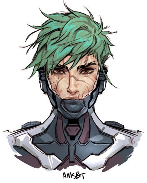 Overwatch Genji Without Mask Art Telegraph