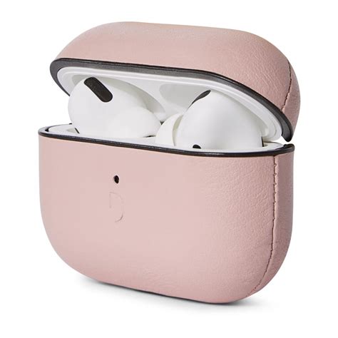 Decoded Apple Airpods 3 2021 Leather Aircase Skal För Fodral Silver