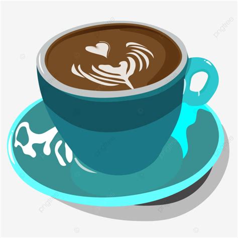 Coffee Latte Art Vector Design Images Latte Art Coffee Cangkir Kopi