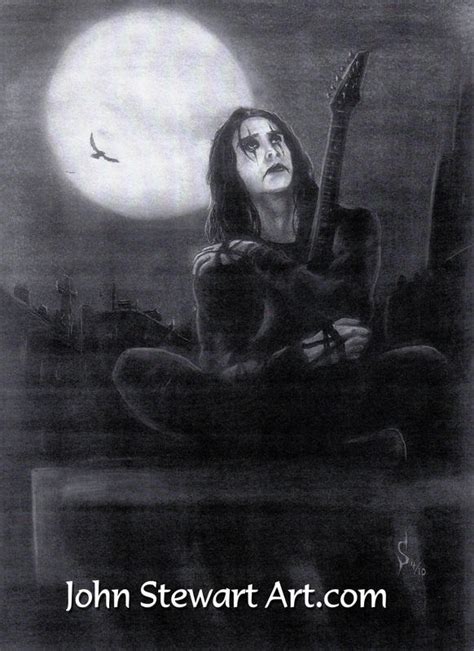 Brandon Lee As The Crow Charcoal For Sale By Johnstewartart On Deviantart