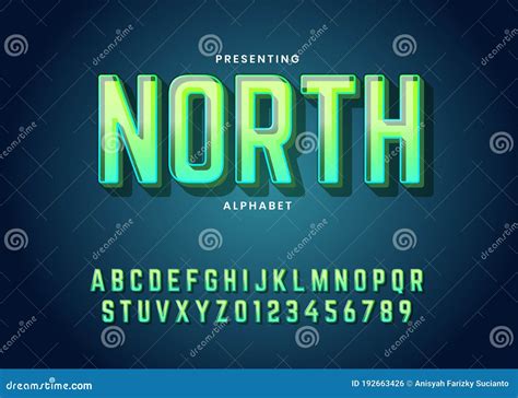 Trendy Gradient Style Custom Font Typeface Modern 3d Text For Logo