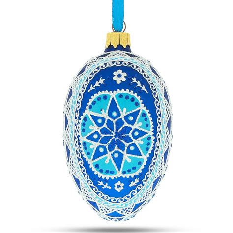 Spire Star Ukrainian Glass Egg Ornament Ukraine T Ornaments