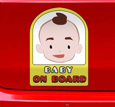 Baby on Board baby in car sticker - TenStickers