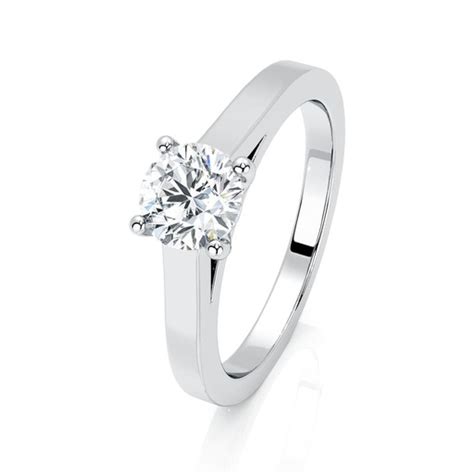 Solitaire diamant bague de fiançailles en diamants certifiés