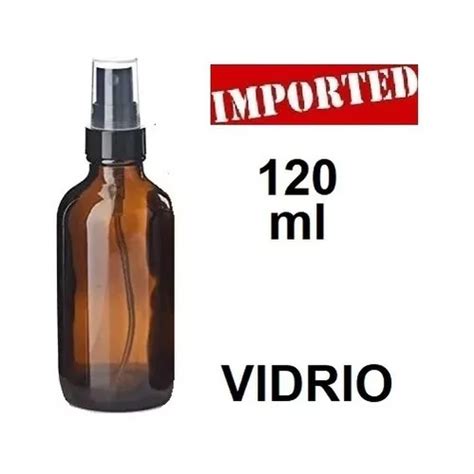 Frasco Botella Ml Vidrio Atomizador Spray Ambar En Venta En San