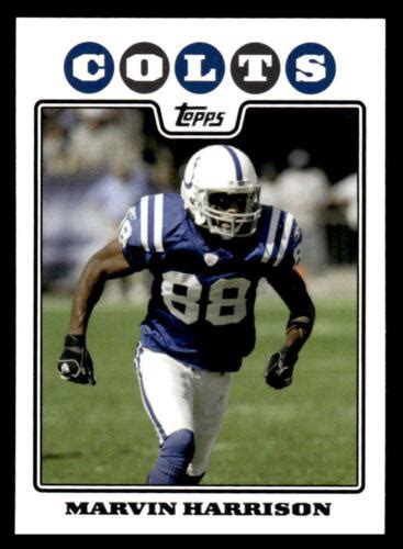 Topps Marvin Harrison Indianapolis Colts Football Card Ebay