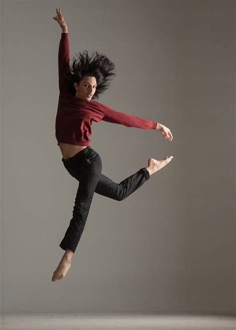 "Male Contemporary Dancer Leaping" by Stocksy Contributor "Anna-Marie Panlilio" - Stocksy