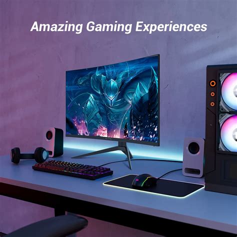 KTC H27S17 Gaming Monitor 27-inch 2560x1440 QHD 170Hz HVA Curved 1500R ...