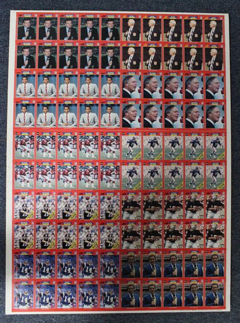 Pro Set Football Announcers Complete Set Sheets Ebay