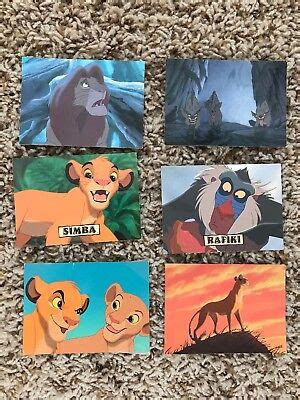 6 Lion King Trading Cards Skybox 1994 EBay