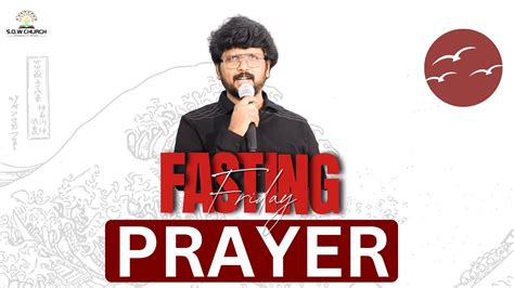 Friday Fasting Prayer Live Ps Divya David Ps Divya David SOW