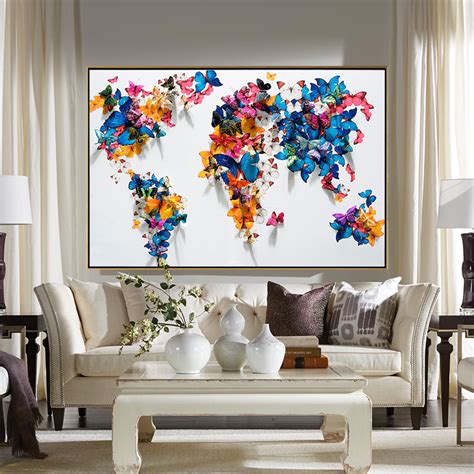 Butterfly world map | MUR Gallery