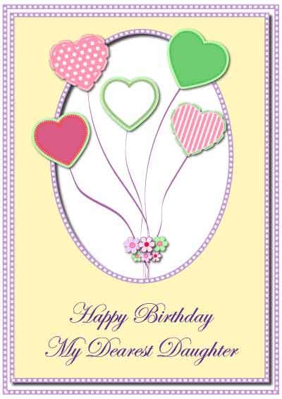 Printable Birthday Cards For Daughter