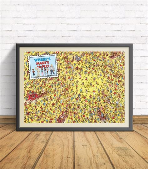 Where S Mcfly And Friends Where S Waldo Wally Parody Pop Culture Parody Poster Print Etsy