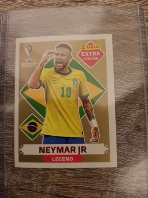 PANINI EXTRA STICKER Fifa World Cup Qatar 2022 Neymar Gold 127 29