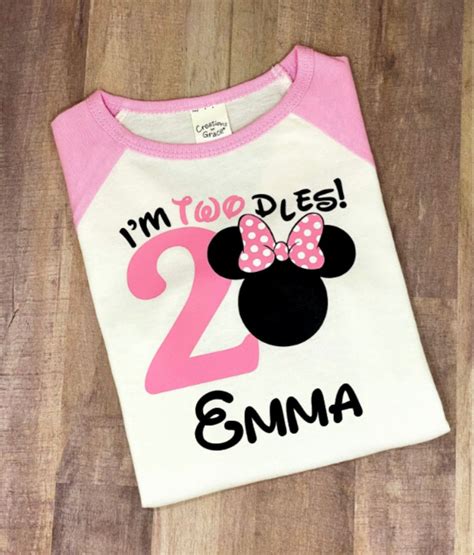 Personalized Minnie Mouse Birthday Shirt Artofit