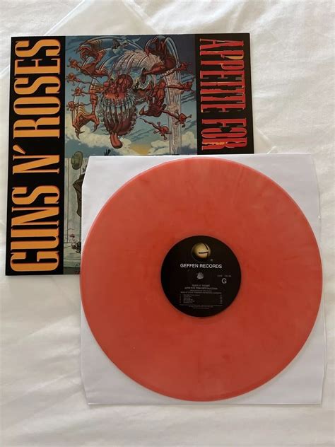 Guns N Roses Appetite For Destruction Rare Marbled Pink Vinyl Lp Album