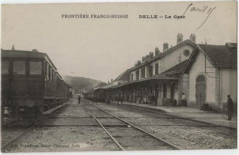 Delle Fronti Re Franco Suisse Delle La Gare Carte Postale