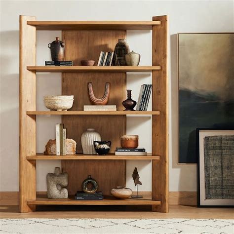 Solid Wood Intersecting Bookcase (62") | West Elm