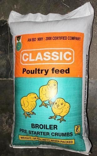 Classic Dried Prestarter Broiler Crumb Chick Feed Pack Size Kg