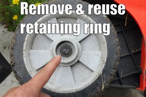 How To Remove Lawn Mower Wheel Retaining Clip Up Gardening