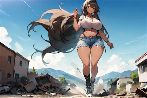 Ai Art Giantess In Your City By Gtsebluv Pixai