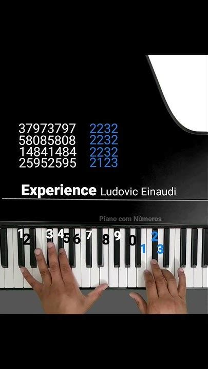 Ludovico Einaudi Experience Piano Tutorial Shorts Pianotutorial