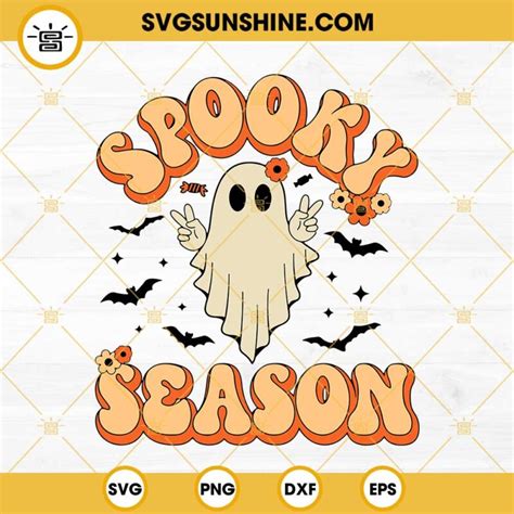 Spooky Season Svg Spooky Babe Svg Halloween Ghost Clipart Svg Cut